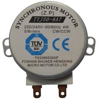 картинка Электродвигатель привода тарелки F53266S30XP (TYJ50-8A7) 5/6 об/мин для СВЧ, шток H=11мм от магазина Интерком-НН