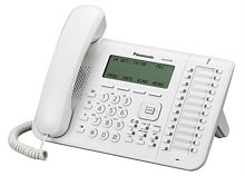 картинка Panasonic KX-NT546RU Системный IP Телефон с 6-ти стр. LCD дисплеем и 2 Ethernet портами белый от магазина Интерком-НН