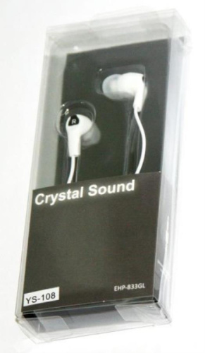 картинка Наушники MP3/MP4 Crystal Sound (стерео) белые YS-109-W от магазина Интерком-НН фото 2