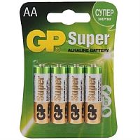 картинка GP GP15A-CR4 элемент питания (батарейка) AA Super Alkaline 1.5В (4шт) от магазина Интерком-НН