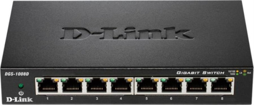 картинка D-Link DGS-1008D/H2A Неуправляемый коммутатор с 8 портами  от магазина Интерком-НН