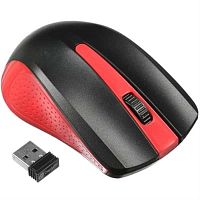 картинка Oklick 485MW Мышь беспроводная USB, чёрный/красный от магазина Интерком-НН