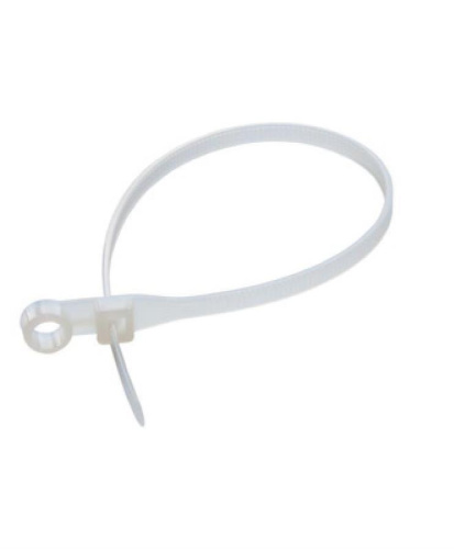 картинка Стяжка (кабельный хомут) нейлоновая под винт, 5х150мм, 50 шт (белая) от магазина Интерком-НН