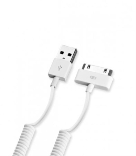 картинка USB кабель для Apple 30-pin (iPhone4G/4GS) 1.2м витой черный (Deppa) 72119 от магазина Интерком-НН фото 2