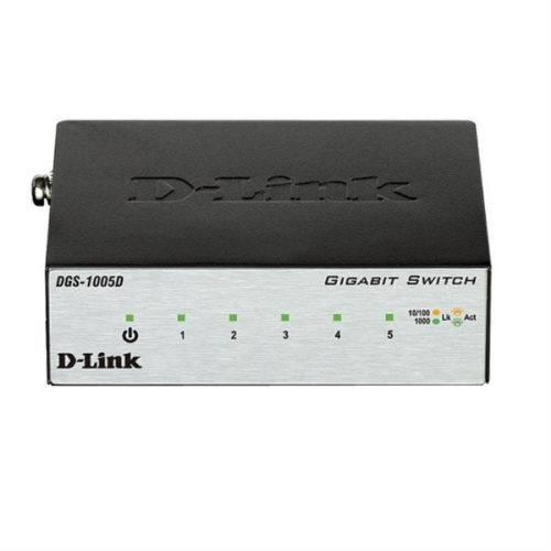 картинка Коммутатор DGS-1005D/I2A D-Link с 5 портами 10/100/1000Base-T и функцией энергосбережения  от магазина Интерком-НН фото 2