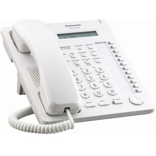 картинка Системный телефон Panasonic KX-AT7730RU белый от магазина Интерком-НН