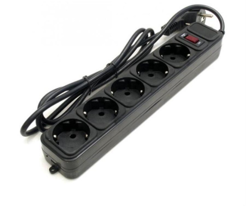 изображение Сетевой фильтр Gembird 5 розеток 1,5 м, черный (SPG3-B-5PPB) магазин Компании Интерком-НН картинка Сетевой фильтр Gembird 5 розеток 1,5 м, черный (SPG3-B-5PPB) от магазина Интерком-НН