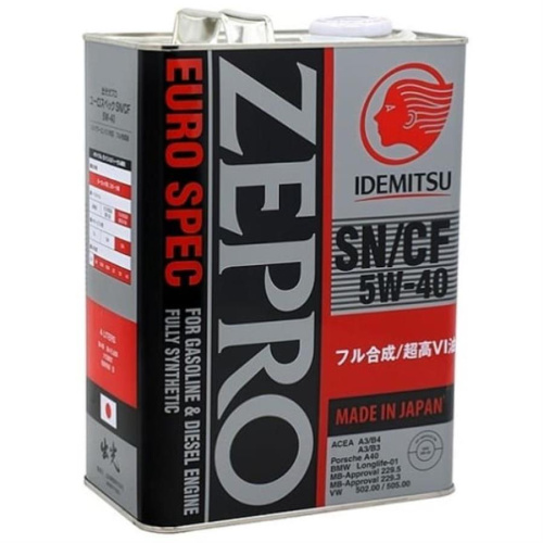 картинка Idemitsu Zepro Euro Spec 5W-40 SN/CF масло моторное синтетическое (4л) от магазина Интерком-НН