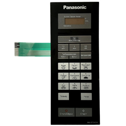 картинка Panasonic A630Y41T0HZP Сенсорная панель на русском для СВЧ (микроволновой печи) NN-ST342W ZPE от магазина Интерком-НН