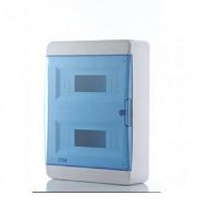 картинка BNS40-24-1 Щит пластиковый распределительный навесной 24 мод. IP40, прозрачная синяя дверца Tekfor от магазина Интерком-НН