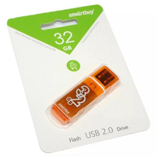 картинка Память USB 32Gb Smart Buy Glossy оранжевый (SB32GBGS-Or) от магазина Интерком-НН фото 2
