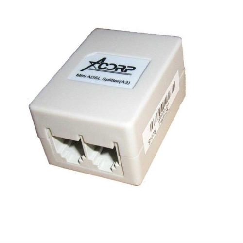картинка Сплиттер для ADSL-модема Acorp "Mini ADSL Splitter (A3)" (APN735) от магазина Интерком-НН
