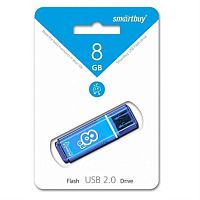 картинка Память USB 8Gb Smart Buy Glossy синий 2.0 (SB8GBGS-B) от магазина Интерком-НН