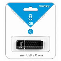 картинка Память USB 8Gb Smart Buy Quartz черный 2.0 (SB8GBQZ-K) от магазина Интерком-НН