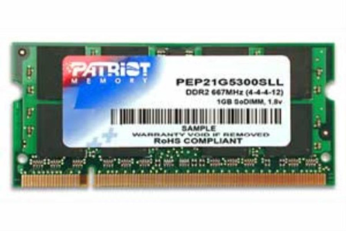 картинка Модуль памяти DDR2 1Gb PC 5300 Patriot от магазина Интерком-НН