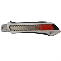 картинка Монтажник 600504 нож с выдвижным лезвием 18мм и кнопкой Easy Slider, обрезиненный корпус от магазина Интерком-НН