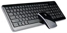 картинка SBC-207315AG-K Комплект Клавиатура и мышь Ultra-slim (черная) от магазина Интерком-НН