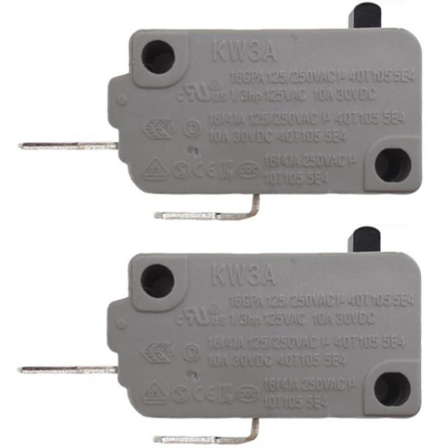 картинка Микропереключатели 2шт, нормально разомкнутые, 2-х контактные  KW3A 16(4)A 250V от магазина Интерком-НН фото 2